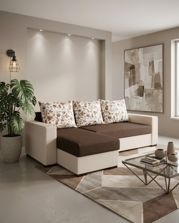 Coltar extensibil Rileft maro pıele capucıno ®️