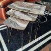 Set masute Kemence granit gri