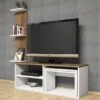 Comoda tv Praticard cu raft si 2 masute