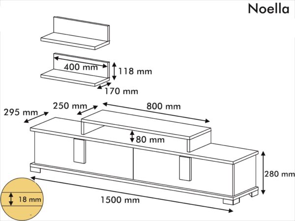 Noella tv unit dim
