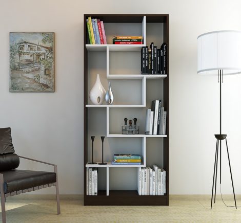 biblioteca de lemn wenge