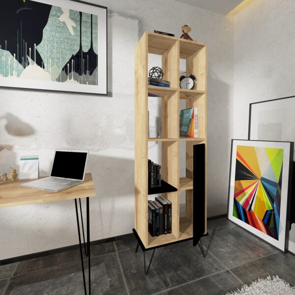 Biblioteca Alves stejar/negru