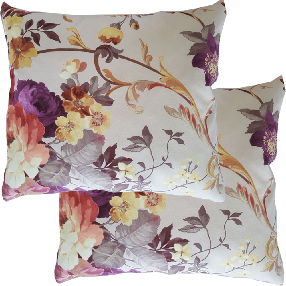 Set 2 pernute decorative model floral New York Modella, 35 x 35 cm, textil