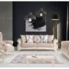 Set canapele 3+1+1 Basak bej Elegant si cu un design boem, acest set canapele 3+1+1 Basak  te trimite cu gandul la decorurile imperiale. Modelul actual se axeaza