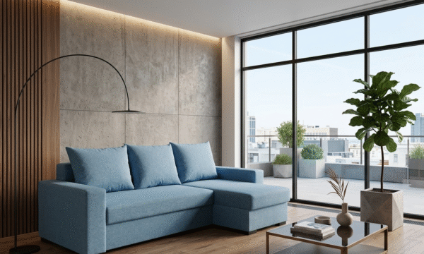 Coltar extensibil Rileft Sofa Blue