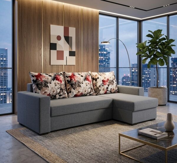 Coltar extensibil Rileft Sofa Gri 17