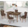 Set Masa Extensibila Lord Modella , maro cu 4 scaune