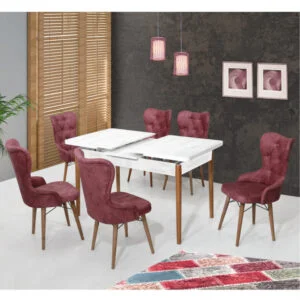Set Masa Extensibila cu 6 scaune, Lord Grena
