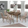 Set Masa Extensibila Lord Modella , Bej cu 6 scaune ®️