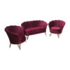Set Canapea cu doua Fotolii pentru cafea Queen 2+1+1 Modela, grena