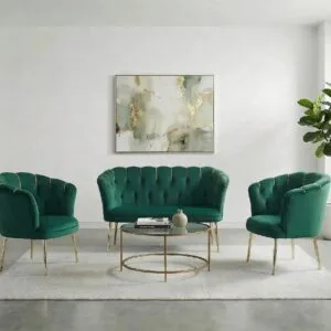 Set de cafea Bella verde 2+1+1