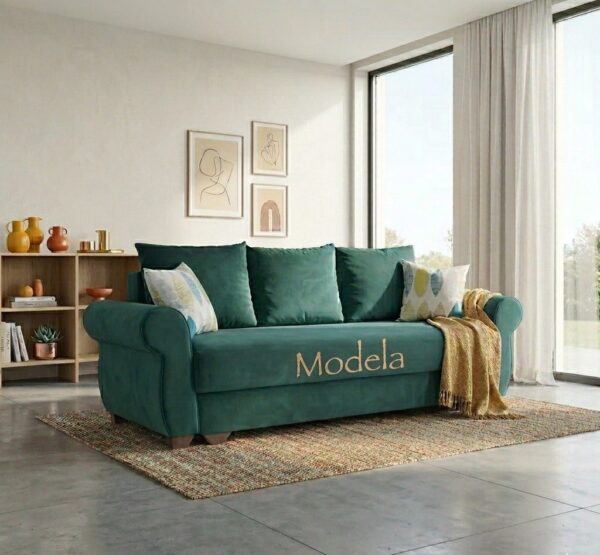 Canapea extensibila Eliza, verde