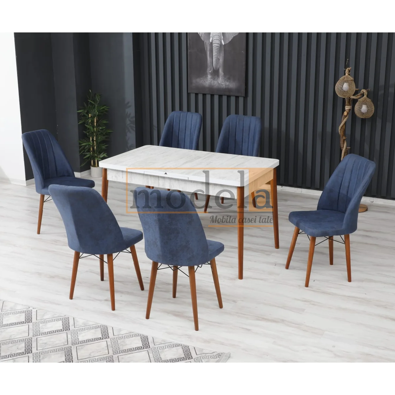 set-masa-extensibila-cu-6-scaune-venetia-modella-albastru_1