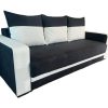 Canapea extensibila Modella Lotus Negru-alb