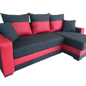 Coltar extensibil Modella Lotus Negru-rosu