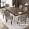 Set Masa Extensibila cu 6 scaune, Modella Nex cappucino cu masa nuc ®️