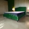 Pat Tapitat Nirvana Luxury Verde Cu Somiera