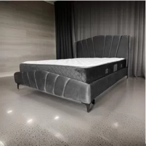 Pat Tapitat Nirvana Luxury Gri Cu Somiera