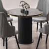 Masa Modella Vela rotunda neagra  ®️