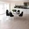 Set Masa Modella Vela alba cu 6 scaune negru®️