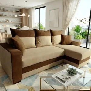 Coltar extensibil Modella Lotus Crem-maro
