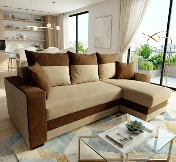Coltar extensibil Modella Lotus Crem-maro