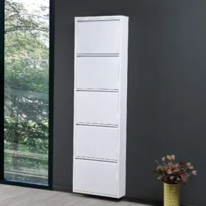 Metalux Pantofar cu 5 uşi alb