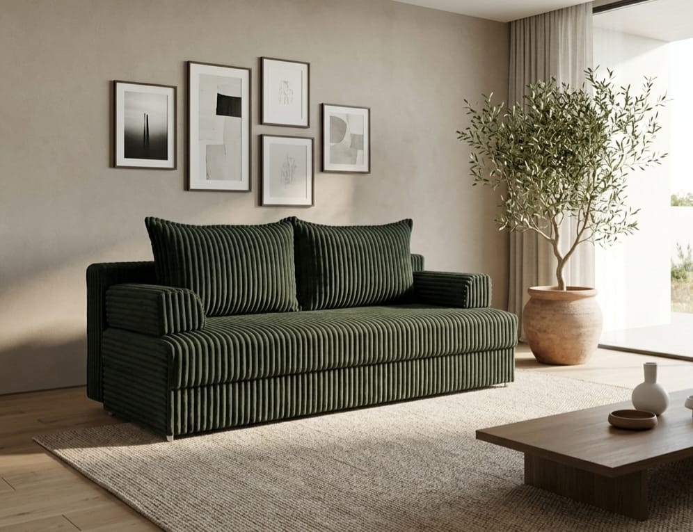 Canapea Extensibila Aris Verde