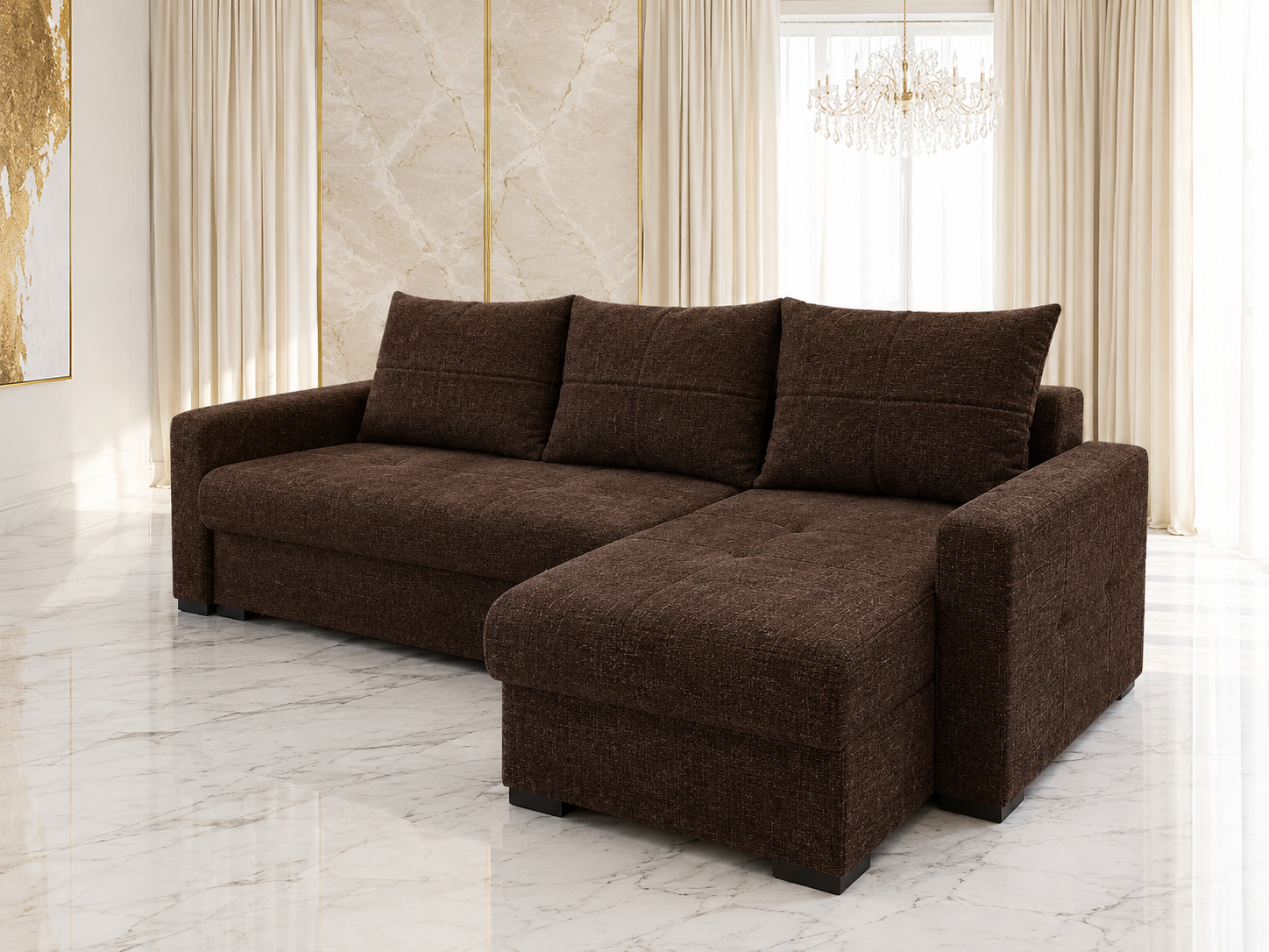 Coltar Extensibil si Reversibil Nero MOdella Maro_3